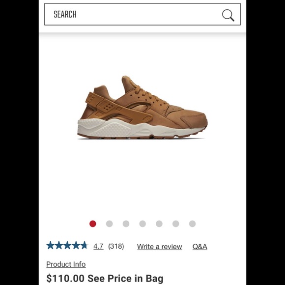 Sold !!Nike Air Huarache man size 9.5 med brown 👟 - Picture 8 of 8